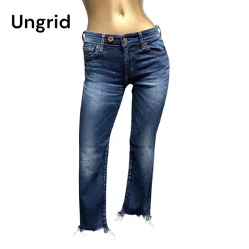 Ungrid 인디고 헴 스트로 데님