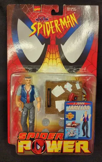 TOYBIZ SPIDER POWER J JONAH JAMESON