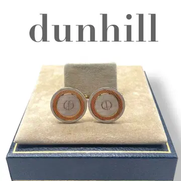 새상품급 dunhill 던힐 d 로고 각인 커프스 골드 x 실버