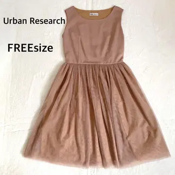 Urban Research 도킹 원피스 슬리브리스 튤