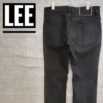Lee 구제 블랙 데님 팬츠 블랙 S 스트레이트 청바지 LM3611