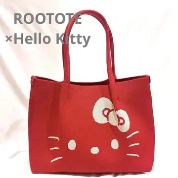(컨디션 최상) ROOTOTE 헬로키티 토트백 빨간색