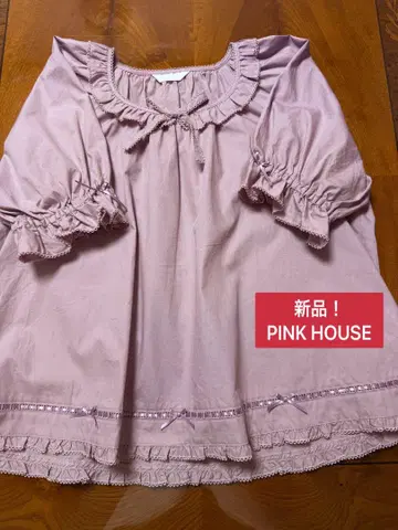 새상품! PINK HOUSE 반팔 블라우스