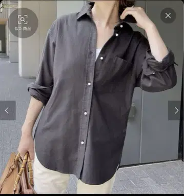 Spick & Span 옥스 베이직 펄 버튼 셔츠