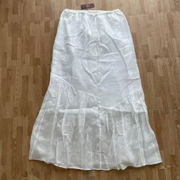 어반 리서치 린넨 화이트 롱 스커트 안감 부착 택 포함 새상품