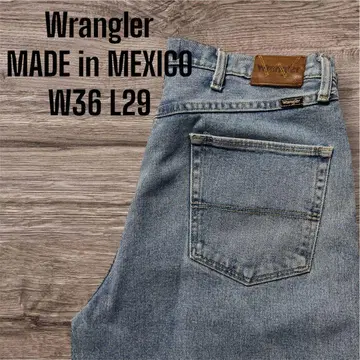 90년대 Wrangler 멕시코제 라이트 블루 데님 W36 L29