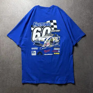 Fastenal NASCAR 컬 에드워즈 레이싱 기업 로고 파랑 L