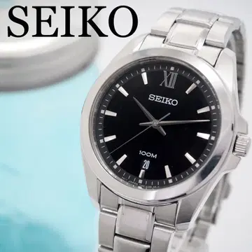311 SEIKO 시계 남성용 데이트 블랙 방수 세이코 심플 검정
