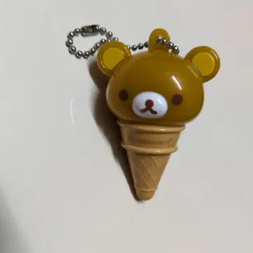 리락쿠마 아이스크림 모양 키링 라이트