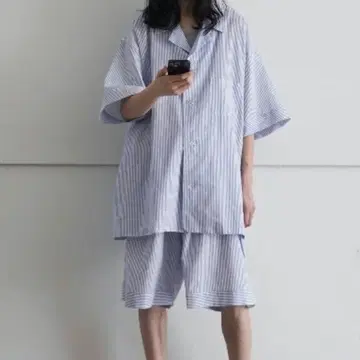 NOWHAW 2024 봄/여름 여름 자모 파자마 스트라이프