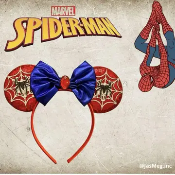 디즈니 모티브 머리띠 스파이더맨 마블 USJ 라스트 1