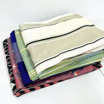 앤티크 기모노 순수 실크 5벌 묶음 판매 리메이크 재료 S-1263