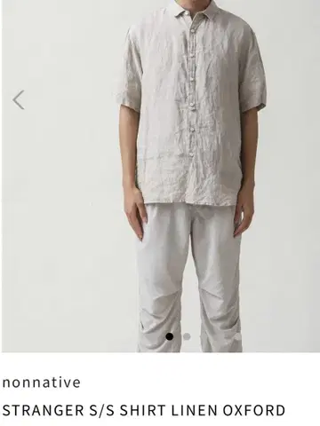 nonnative 린넨 반팔 셔츠
