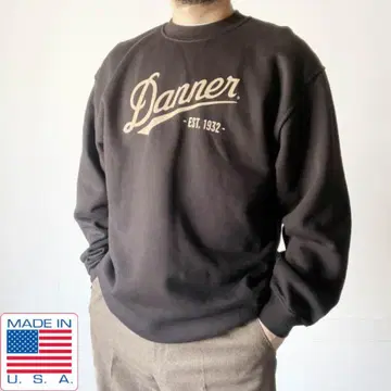 새상품 USA제 Danner 다너 맨투맨 셔츠 블랙 L