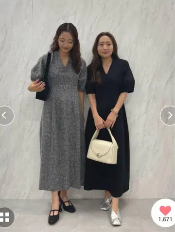 LAGUNAMOON의 V넥 롱 원피스