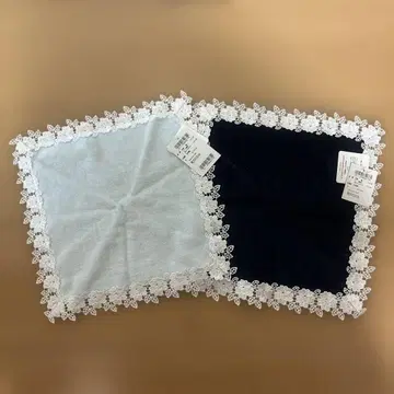 치카자와 레이스 레이스 엣지 손수건 2색 세트