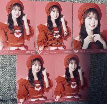 =LOVE 타키와키 쇼코 토쿠베츄,시테 가창 의상2 친필