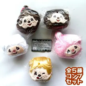 컴프 몬치치 페이스 봉제 인형 전 5종 가챠 원숭이