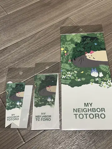 지브리 이웃집 토토로 한정판 스티커 책갈피 엽서 플래그