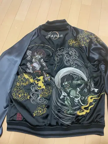 귀신 자수 새틴 자켓 Japan