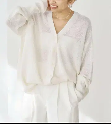 IENA 테이프 얀 2WAY V넥 가디건