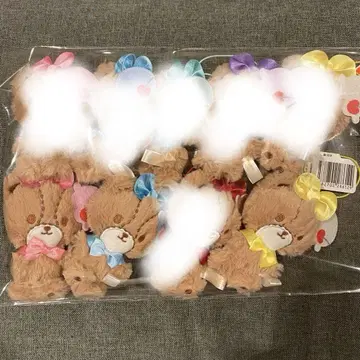 타이니참 컬러풀 아이스크림 마스코트 봉제 인형 3개
