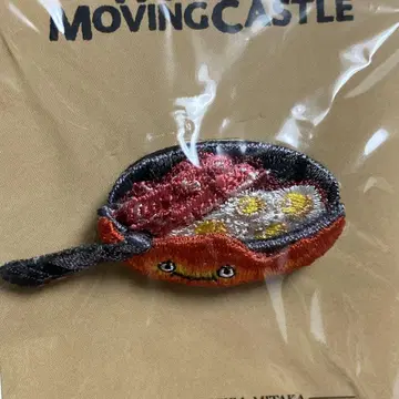 자수 브로치 칼시퍼와 베이컨 에그 스튜디오 지브리