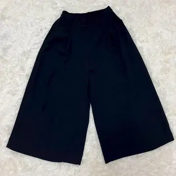 3047 블랙 와이드 팬츠 허리밴딩