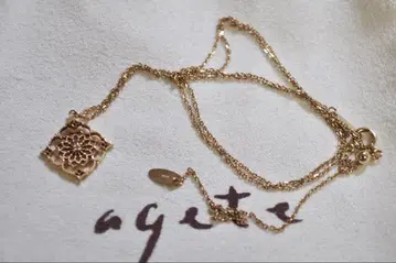새상품급 K10 아가트 시스루 참 목걸이 agete