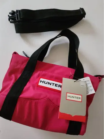 HUNTER 헌터 나일론 2way 숄더백 핑크