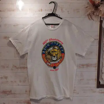 LION COFFEE 160주년 기념 티셔츠 라이온 커피