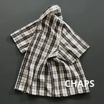 CHAPS 챕스 짧은 길이 셔츠 반팔 시티 보이 해외 보이 y2k