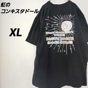 무지개 콘키스타도르 투어 티셔츠 XL 블랙