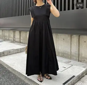 카프리 슈레마쥬 개더 절개 원피스