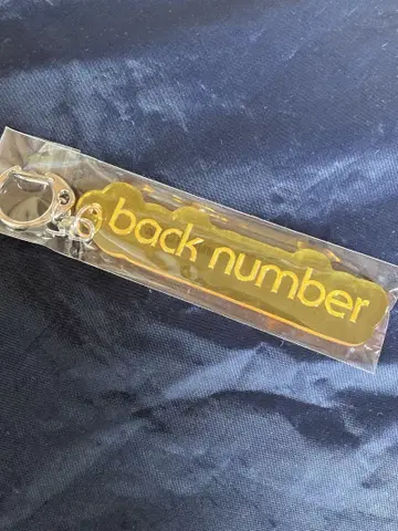 back number 랜덤 PVC 리플렉터 키링