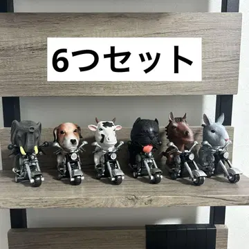 도타마 애니멀 코끼리 개 소 불독 말 토끼 6세트