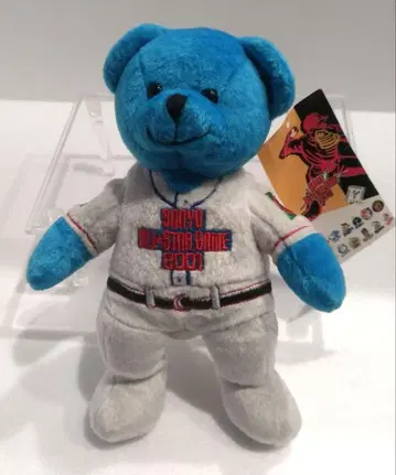 프로 야구 봉제 인형 올스타 베어 곰 블루 2001