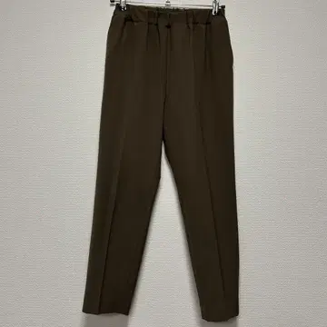 mizuiro ind 2022 AW 센터 프레스 팬츠 브라운 사이즈 2