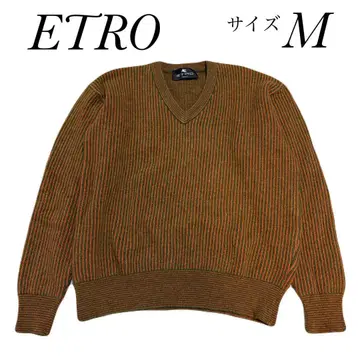 에트로 ETRO Milano 스트라이프 패턴 니트 스웨터 M 상당