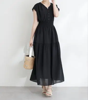 natural couture 허리 셔링 원피스