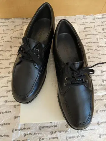 hush puppies 여성용 가죽 신발 블랙 23.5cm EEEE