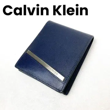 Calvin Klein 캘빈클라인 플래티넘 접이식 지갑 네이비