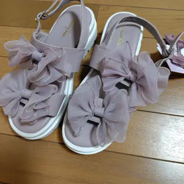 melume 리본 포함 스포츠 샌들 핑크