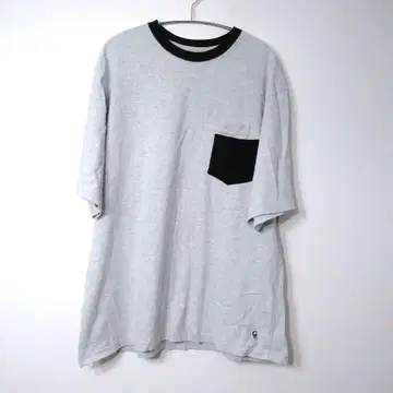 CHACOARL MADE IN JAPAN 그레이 티셔츠 더블 포켓