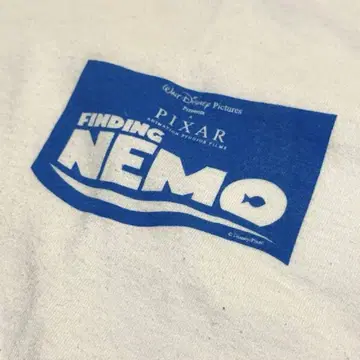 00's 당시 물품 PIXER FINDING NEMO 프린트 티셔츠 L
