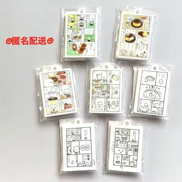 나가노 미니 원화 아크릴 참 곰 7종 세트 가챠