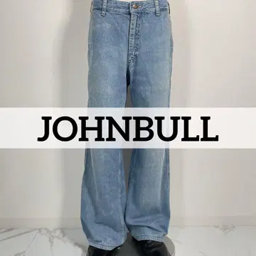 70년대 80년대 빈티지 JOHNBULL 초기 택 플레어 데님 팬츠