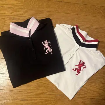 POLO SHIRT 피케 셔츠 2장 세트 여성용 M 사이즈 슬림