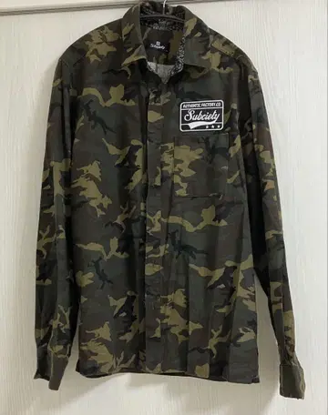 Subciety 카모 패턴 셔츠 남성용 L