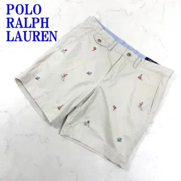 랄프 로렌 하프 팬츠 베이지 코튼 32 C3484